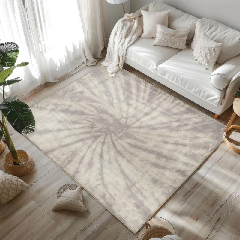 Nordic Tie Dye Area Rug for Living Room Modern Abstract Area Carpet Boho Area Rugs Colorful Rug Eclectic Bedroom Decor Carpet