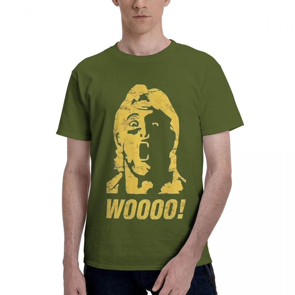 Ric Flair Woooo 100% Baumwolle Lässig Atmungsaktiv Bequem Oberteil Lustiges T-Shirt Für Männer Herren Kleidung