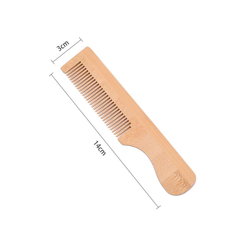 Portable Bamboo Comb for Hotel & Home - Perfect for Girls, Travel & Custom Use