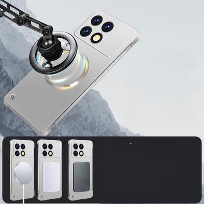 For Mi 14T Metallic Paint Frameless Hard PC Back Cover for Xiaomi 14 T 14 Ultra 13 Pro 14Pro Magnetic for Magsafe Wireless Charging Protect Cases