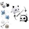 Reversible Flip Cat Plush Stuffed Toy Soft And Cute Animal Doll For Children Gifts