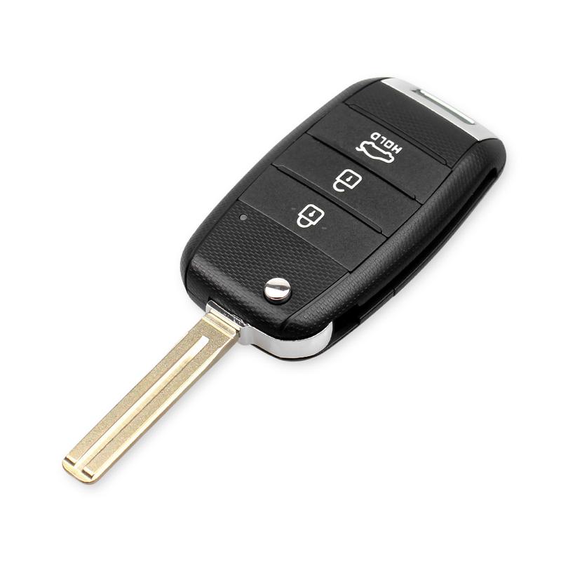 KEYYOU Flip Remote Car Key Shell For Kia Carens Ceed Rio Sportage Optima Sorento Cerato Soul Forte Seltos 2/3/4BNT Fob Housing