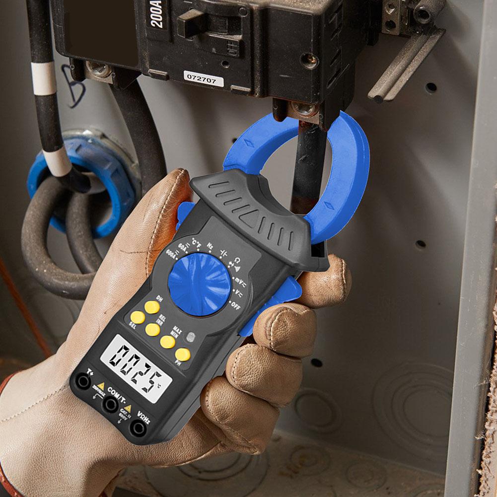 High Accuracy Digital Clamp Meter Auto Range Multimeter AC DC Current Tester Auto-Ranging Clamp Meter 19.3x7.3cm