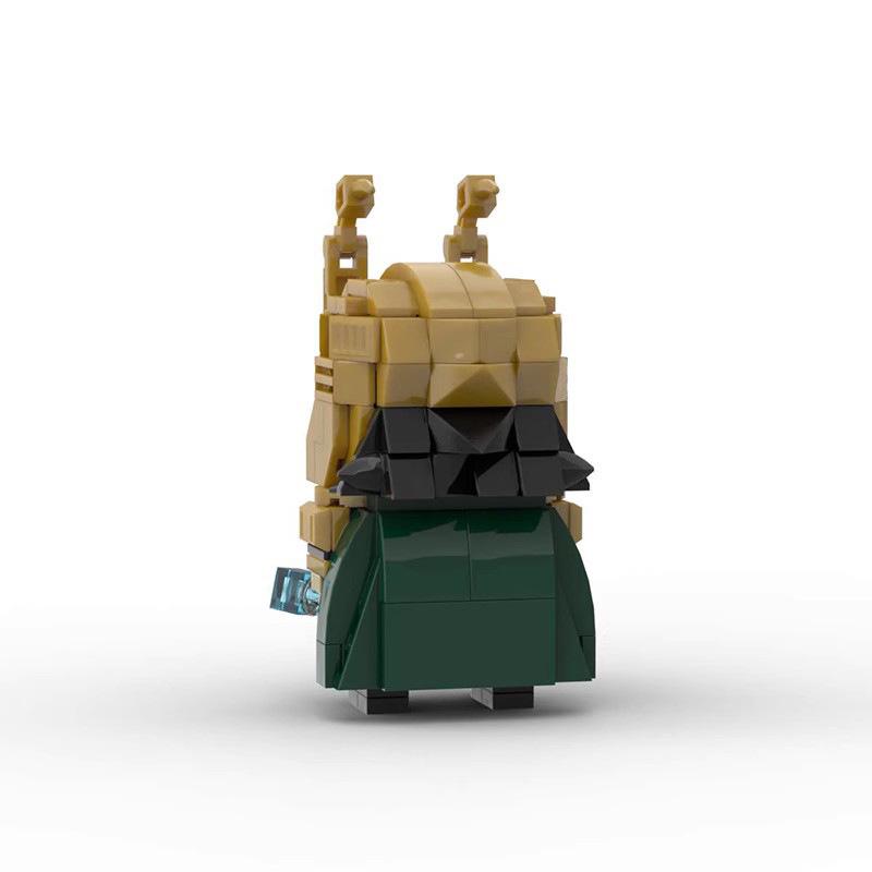 Rocky Male Creative Doll Assembly Model Toy Gift Square Head Model Small Particle Building Blocks