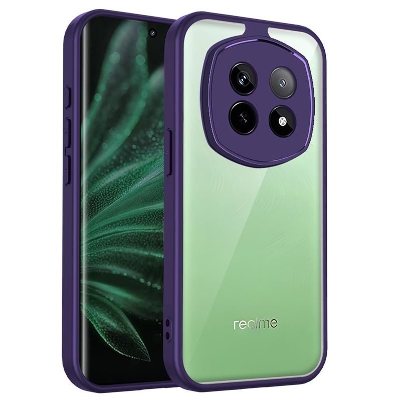 Realme P2 Pro 5G RMX3987 Case Shockproof Silicone TPU Bumper Clear Back Hard Cover Matte Phone Case for Realme P2 Pro 5G RMX3987