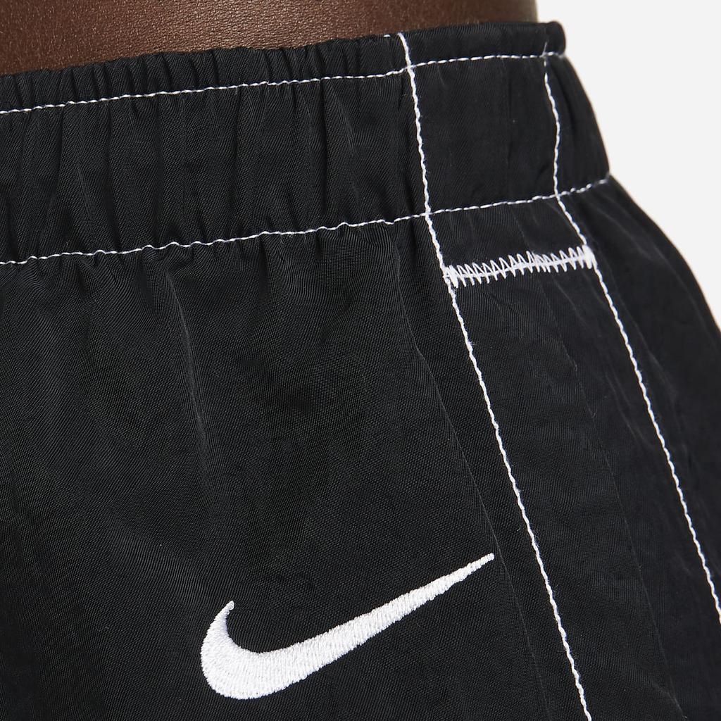 Nike Sportswear Swoosh High-Waisted Woven Comfortable Casual Skirt Women skirts Black DM6199-010