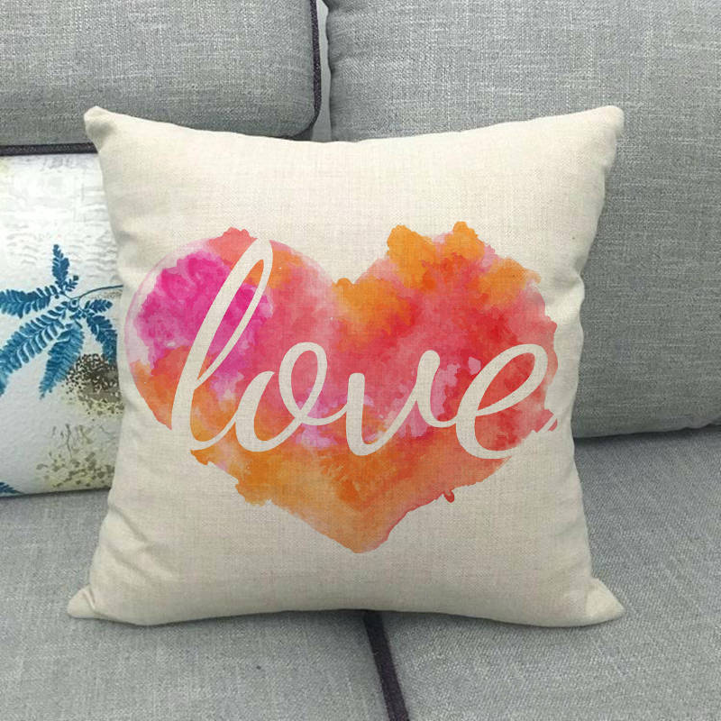 Watercolor Patterns Of Fruits And Vegetables Digital Printing Short Plush Pillow Covers For Sofa Office Cushion Cover Home Goods
