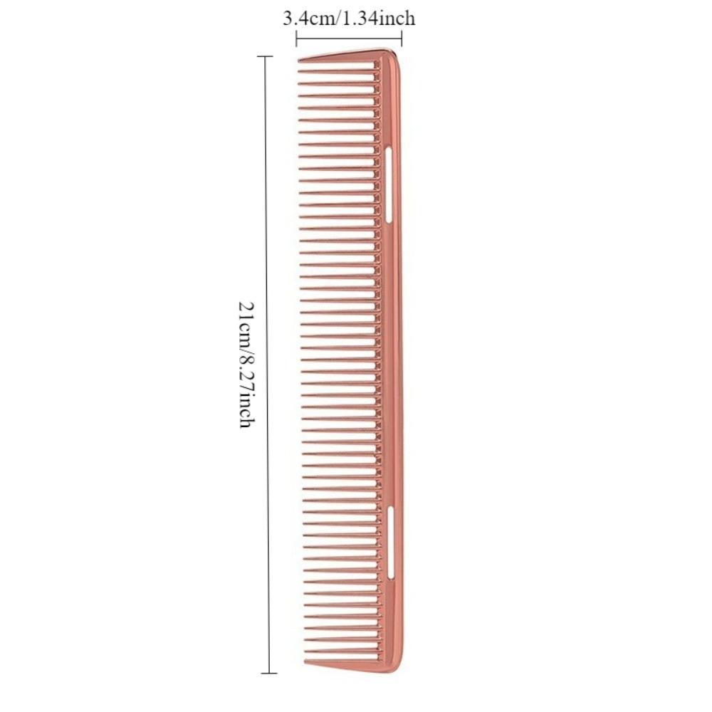 Professional Aluminium Hair Comb Hairdressing Combs Rat Tail Hair Cutting Parting Brush Barber Accessories Salon Styling Tools
