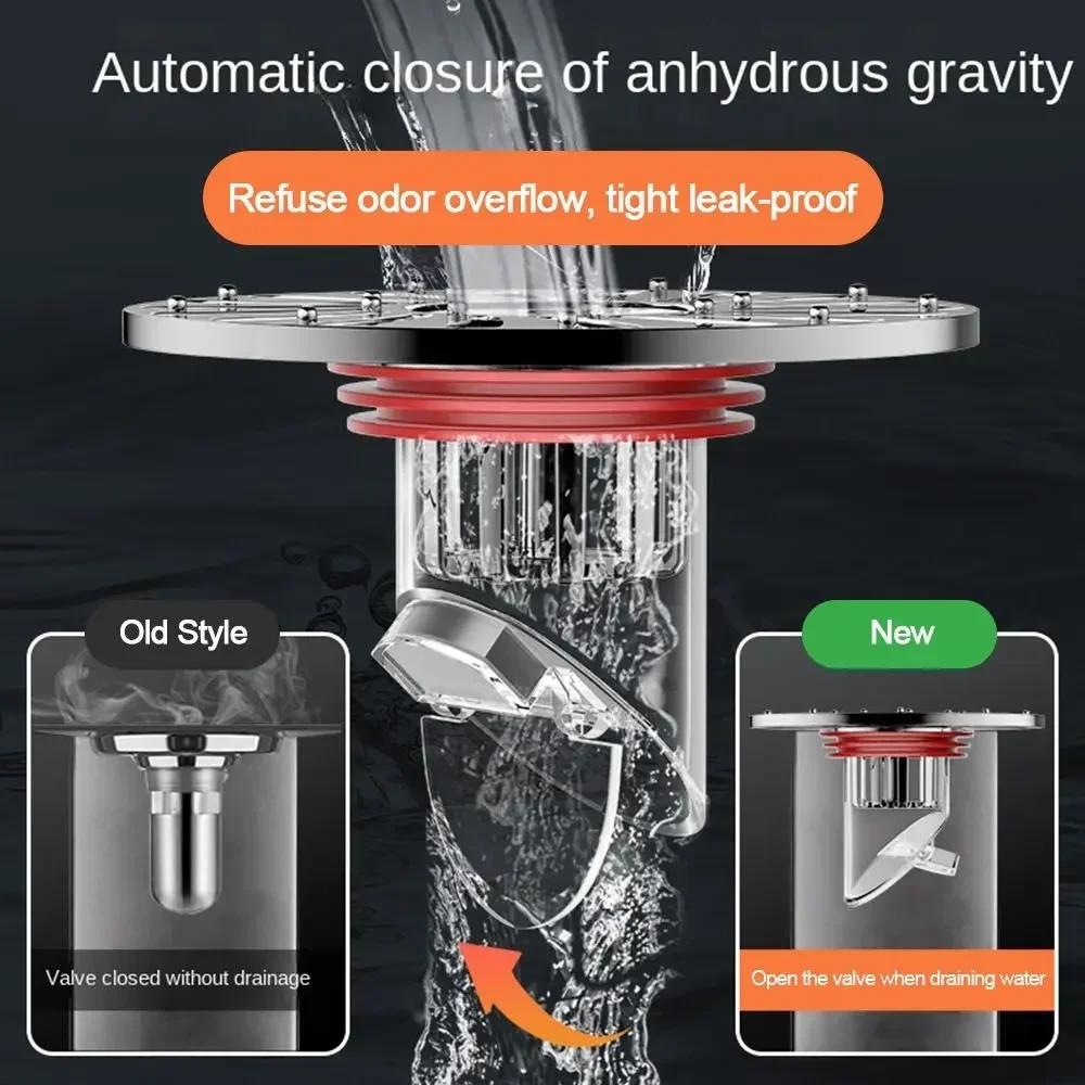 1PC Insectproof Anti-odor Deodorization Toilet Kitchen Bathroom Toilet Sewer Drain Floor Household Bathroom Shower Drain Filter