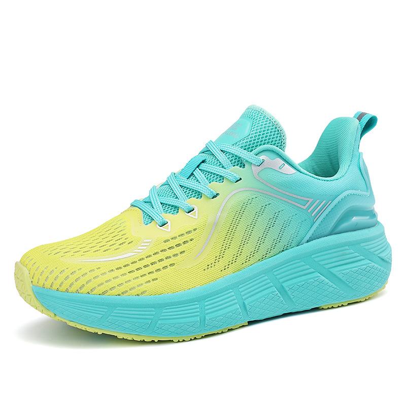 

Sports running shoes men s and women s trend dance aerobics square dance shoes lightweight breathable running sports shoes 35 зелёный