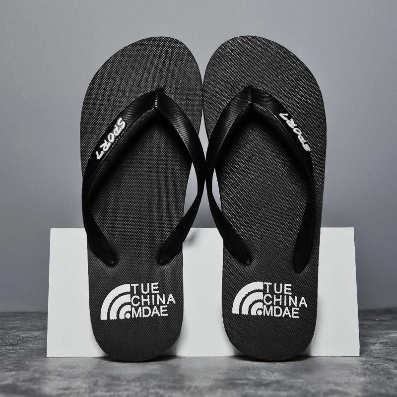 Men's Summer Slippers Walk Around Home Flip Flops Men Original Brands Shoes for Men Genuine Mens Slipper Man Luxury