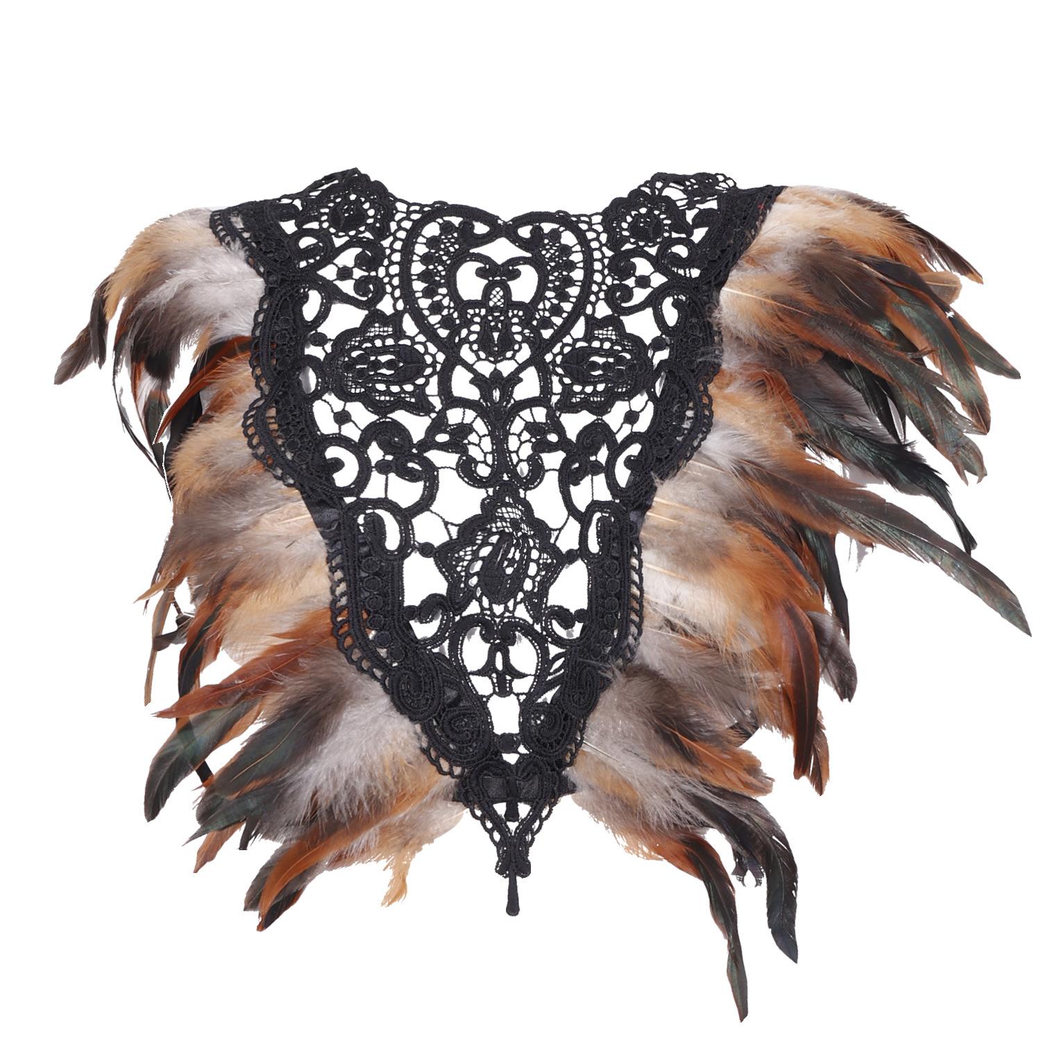 

Сексуальный дизайн, кружево с перьями, портупея, сексуальный топ с завязками, наряд для вечеринок и танцев, костюм для вечеринки, наряд на Хэллоуин