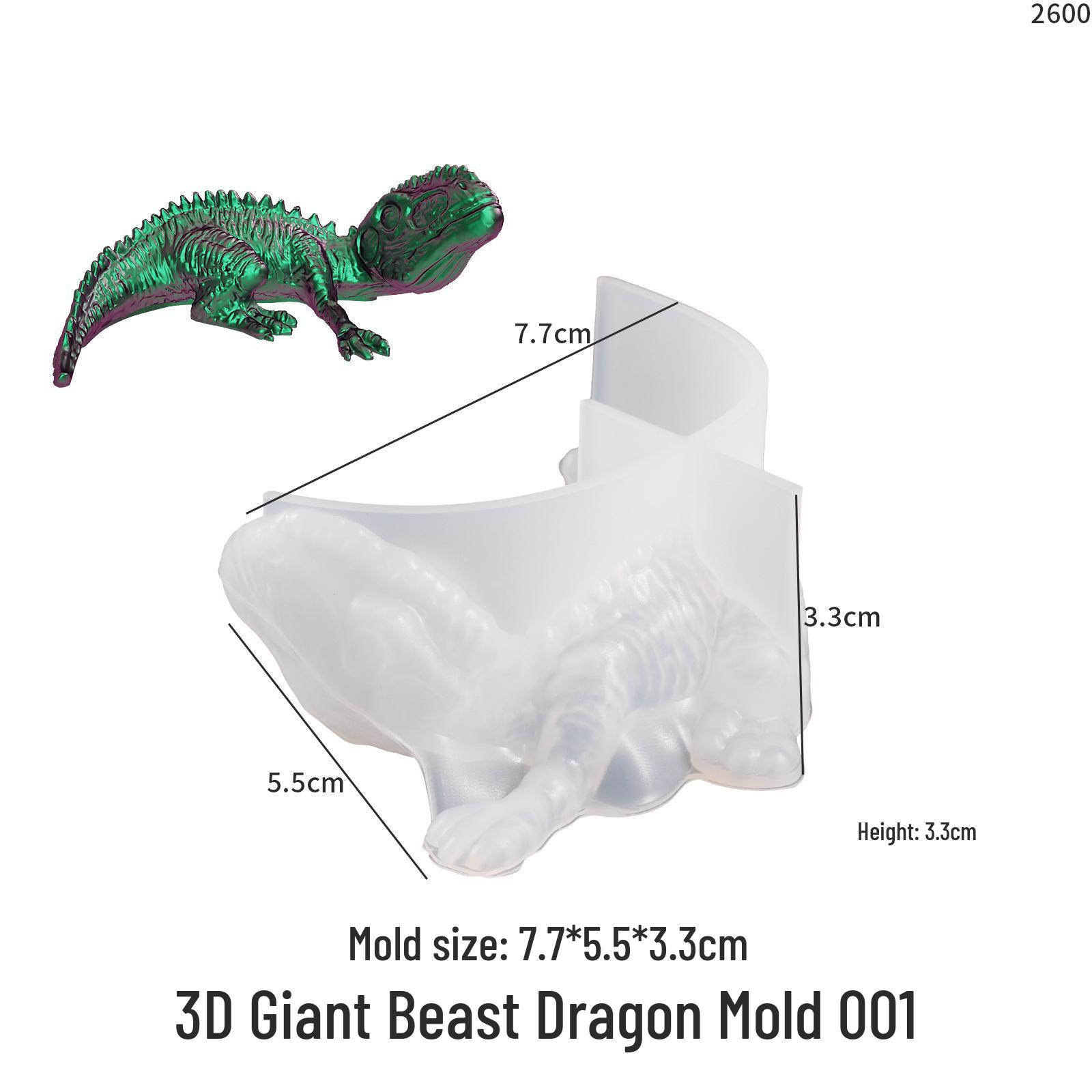 

3D Tyrannosaurus Rex Baby Pendant Mold: Realistic Crystal Epoxy Dinosaur in Lying Pose.