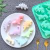 1pc 8-cavity Silicone Mold 3D Dinosaur Shaped Chocolate Candy, Pudding, Cookies, Mold Making, Cake Baking Utensils