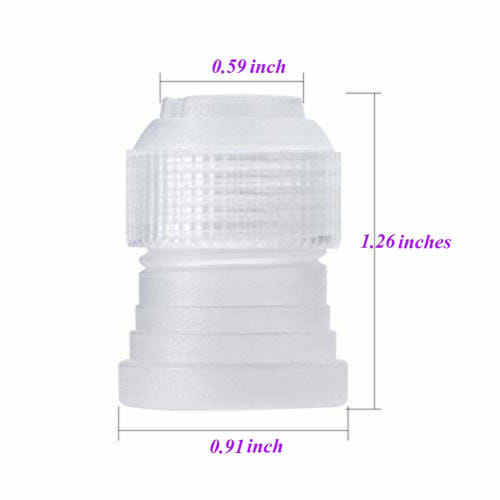 Aysekone 24-Pack Cake Decorating Couplers & Nozzles ? Plastic Icing Piping Tips Set for Pastry, Flower Design, and Baking Tools