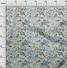 oneOone Georgette Viscose Aquamarine Fabric Florals Sewing Craft Projects Fabric Prints By Yard 42 Inch