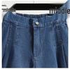 Plus Size Women's High Waist Denim A-Line Shorts - 200 lbs Summer Loose Fit Hot Pants