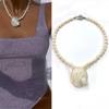 Retro Unique Natural Conch Shell Pendant Necklace Vacation Style Fashion Elegant Women's Jewelry Accessories