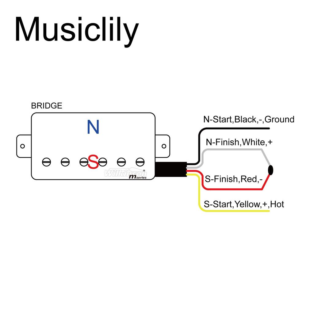 Wilkinson M Series Ceramic Guitar Pickup Mini Humbucker Bridge for Les Chrome Paul/Firebird,