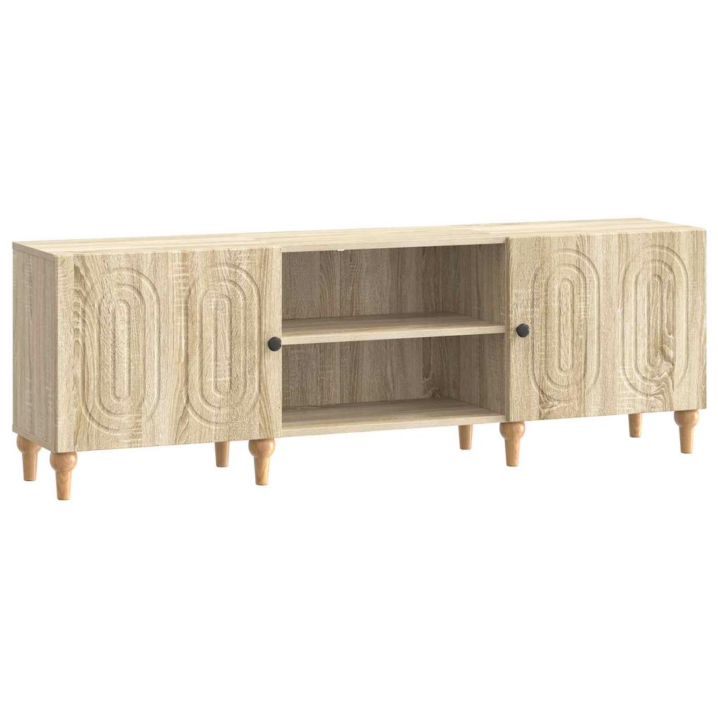 TV Cabinet In Sonoma Oak Finish 150 X 31 X 50 Cm Particleboard