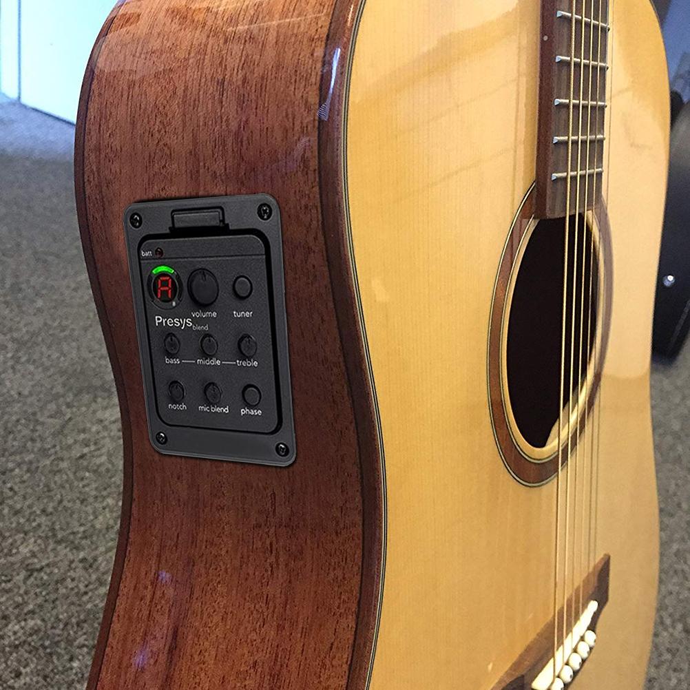 Guitar Preamp EQ Tuner Piezo Pickup Beat Guitar Parts Accessories