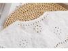 White Lace Edge Shawlette with Bow Tie and Collar for Sun Protection