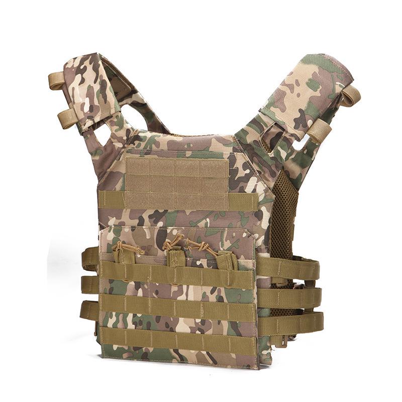 JPC Tactical Multifunctional Camouflage Weighted Vest - MOLLE Military Combat.