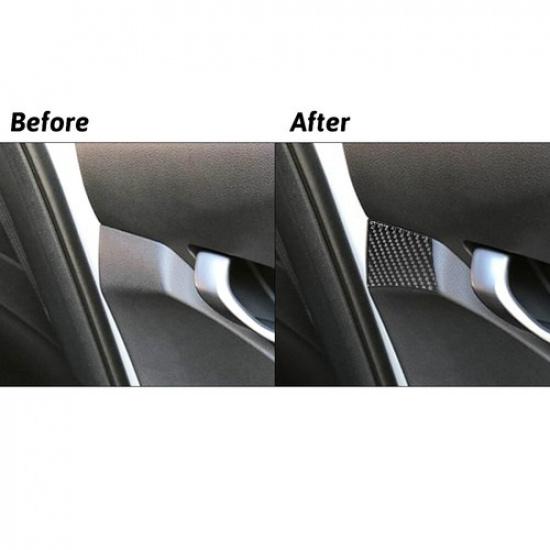 Carbon Fiber Interior Co-pilot Rear Door Panel Cover Trim For Hyundai Veloster