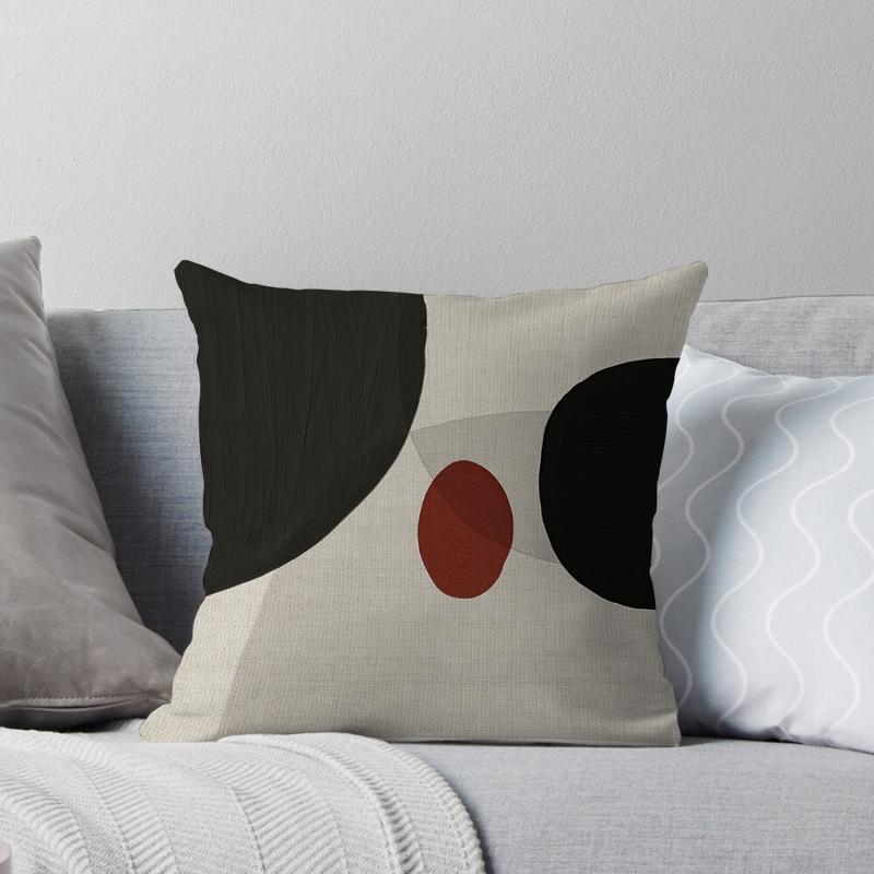 Decorative Home Pillow Case Cushion Covers 45*45 Nordic 40*40 40X40Cm 50X50Cm Irregular Color Block Living Room Boho Geometric