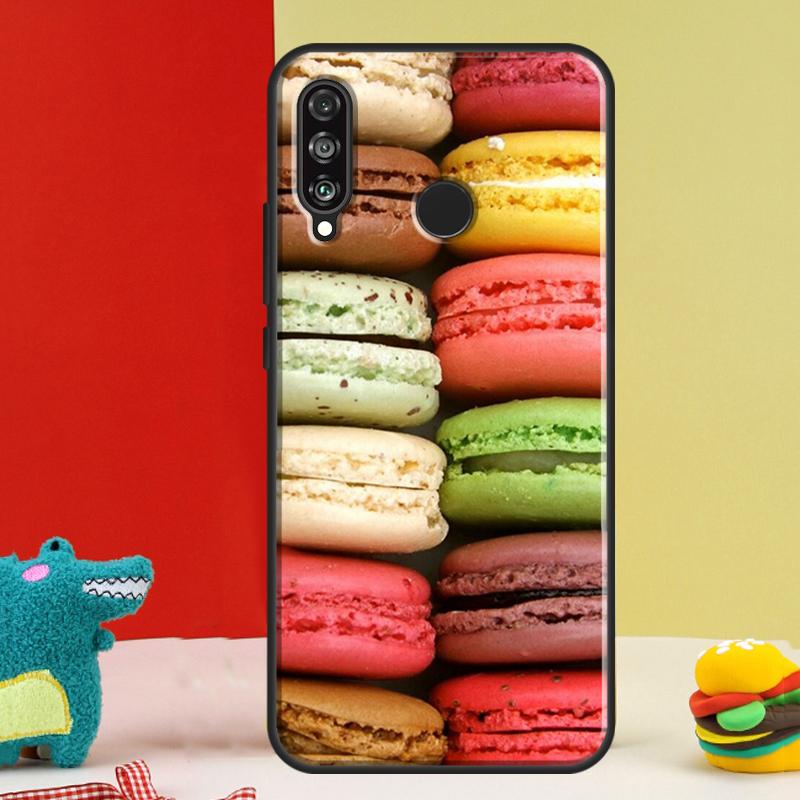 Macarons Cake Dessert For Huawei Nova 9 10 SE 12i 12s 11i 5T Y91 Y90 Y60 Y70 Y72 Y61 P60 Pro P20 P30 P40 Lite Case