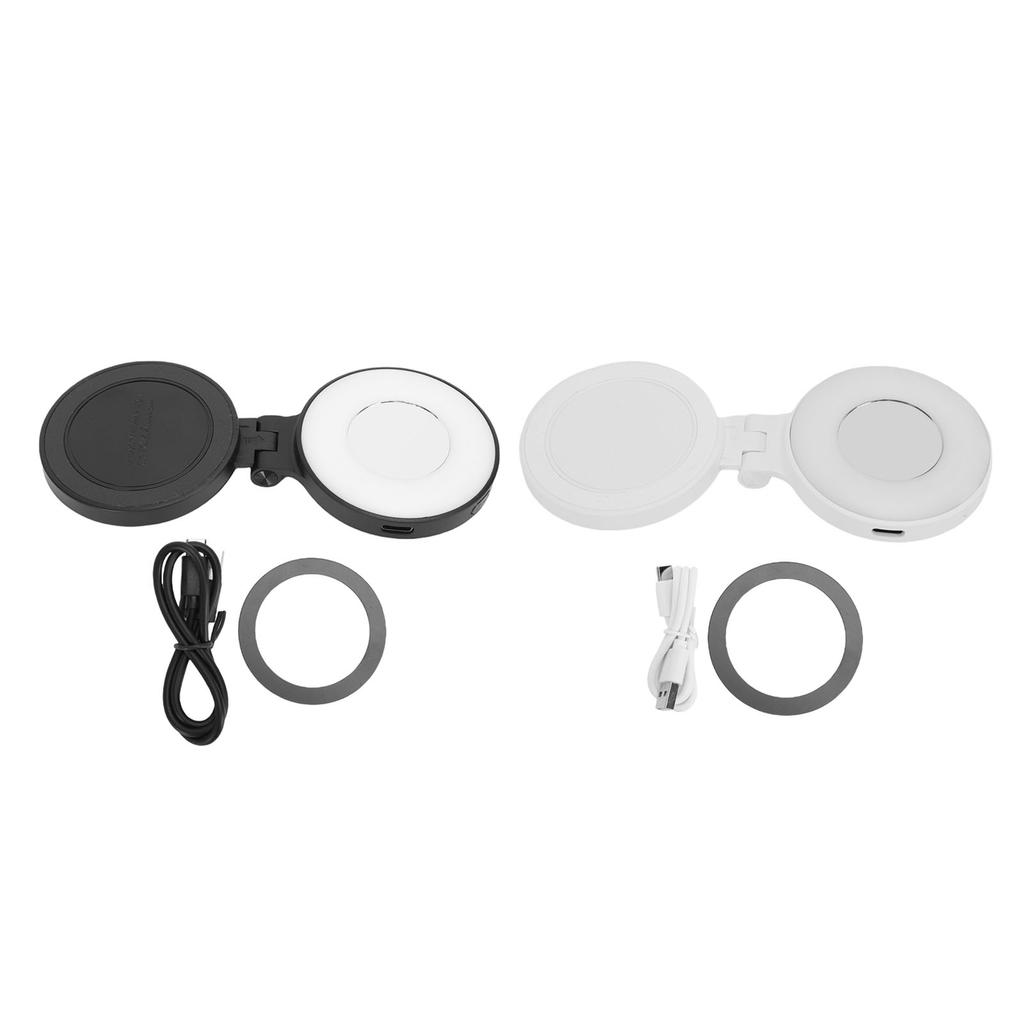 Magnetic Selfie Light Support For Magsafe Stepless Dimmable Folding Phone Selfie Ring Fill Light for Video Recording Makeup Phot