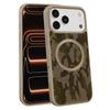 Luxury Camouflage PU Leather For Magnetic Phone Case for iPhone 117 16 Plus 15 Pro Max Air 14 13 12 11 Pro Max Protection Case