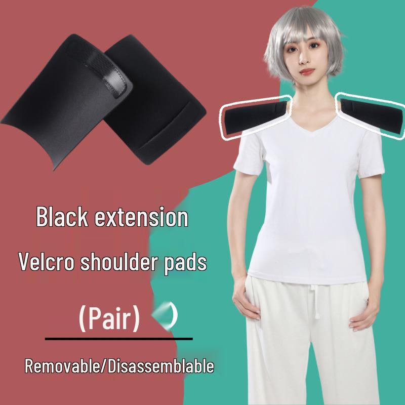 

COS Unisex Double-Breasted Removable Shoulder Pad - Anti-Slip, Thickened Sponge, Right Angle Design One Size