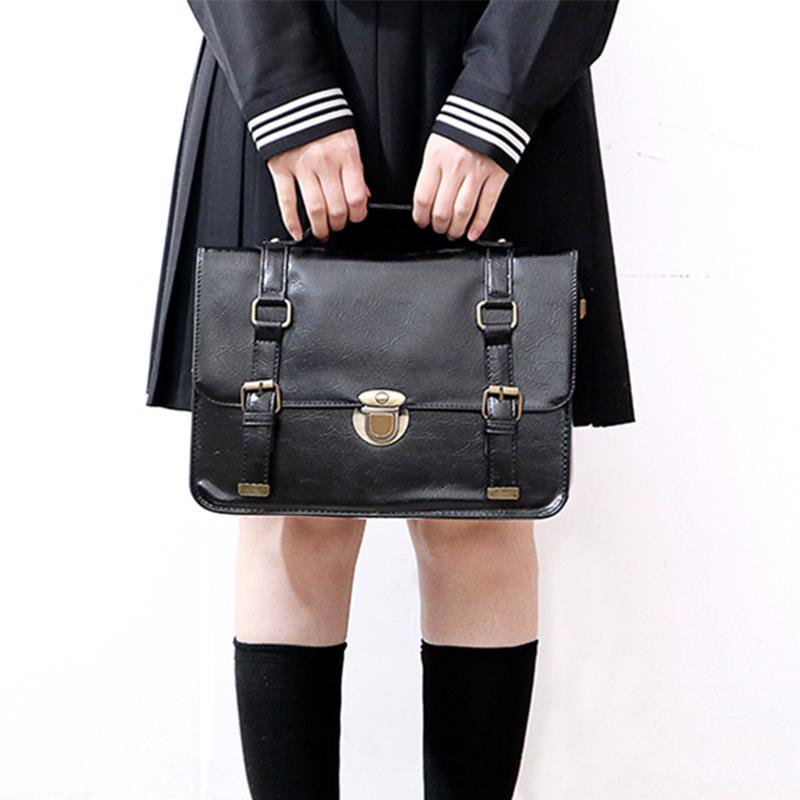 Japanese Style JK Retro Crossbody Bag: Soft Girl Cambridge-Inspired Messenger with Large Capacity
