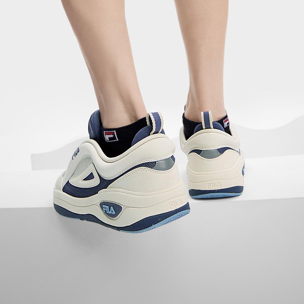 New FILA MIX 2 Quick Dry And Wear Resistant Low Top Skateboard Shoes Men's White Blue F12M432202FGF