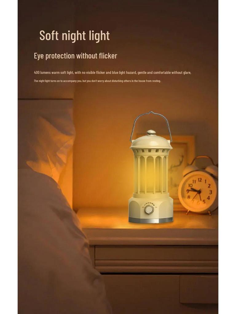 Roman Column Night Light: Creative Bedside Lamp and Gift for Cozy Ambiance, Table and Camping Lighting.