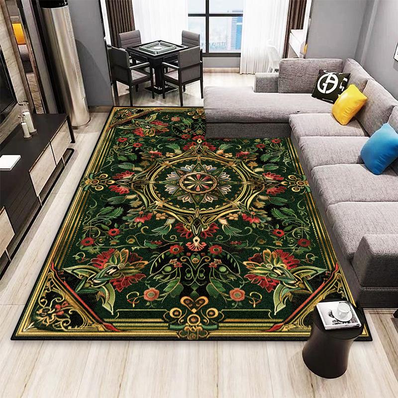 Nordic Persian Style Carpet for Living Room Home Decoration Retro Lounge Rugs Soft Bedroom Carpets Non-slip Bedside Mat Washable