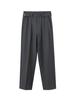 Men's Spring 2026 Casual Trousers - Korean Style, Non-Iron, Loose Tapered Suit Pants with Half Elastic Waist