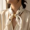Multifunctional Bow Scarf Buckle Smooth Irregular Shawl Clasp Adjustable Clothes Corner Clip  Party