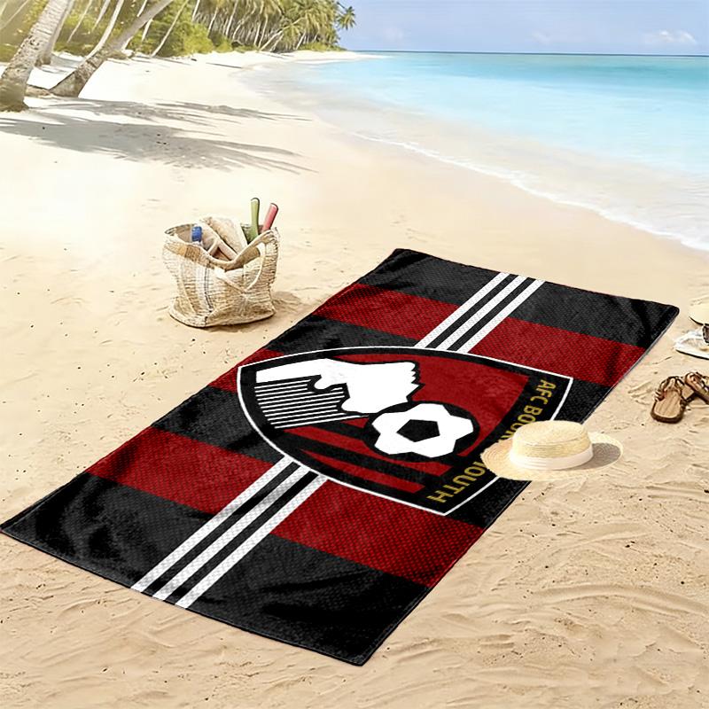 AFC Bournemouth Aufdruck Strandtuch, Großes Weiches Schnelltrocknendes Handtuch für Strand Camping Schwimmen