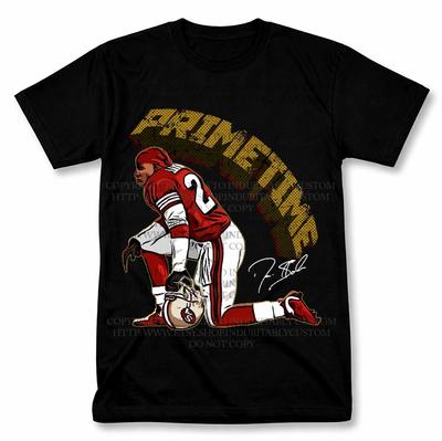 Deion Sanders Primetime San Francisco 49ers Graphic T Shirt Vintage Fan Tee