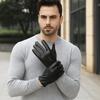 Cool Full Finger Mittens Punk PU Leather Gloves Simple Driving Gloves  Outdoor