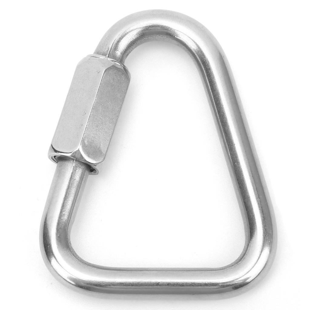 Triangular Quick Link Stainless Steel Triangular Quick Screw Lock Carabiner for Mountaineering