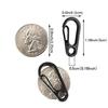 TEMLUM Carabiner, Small Mini Carabiner, Set of 10, Snap Hook,