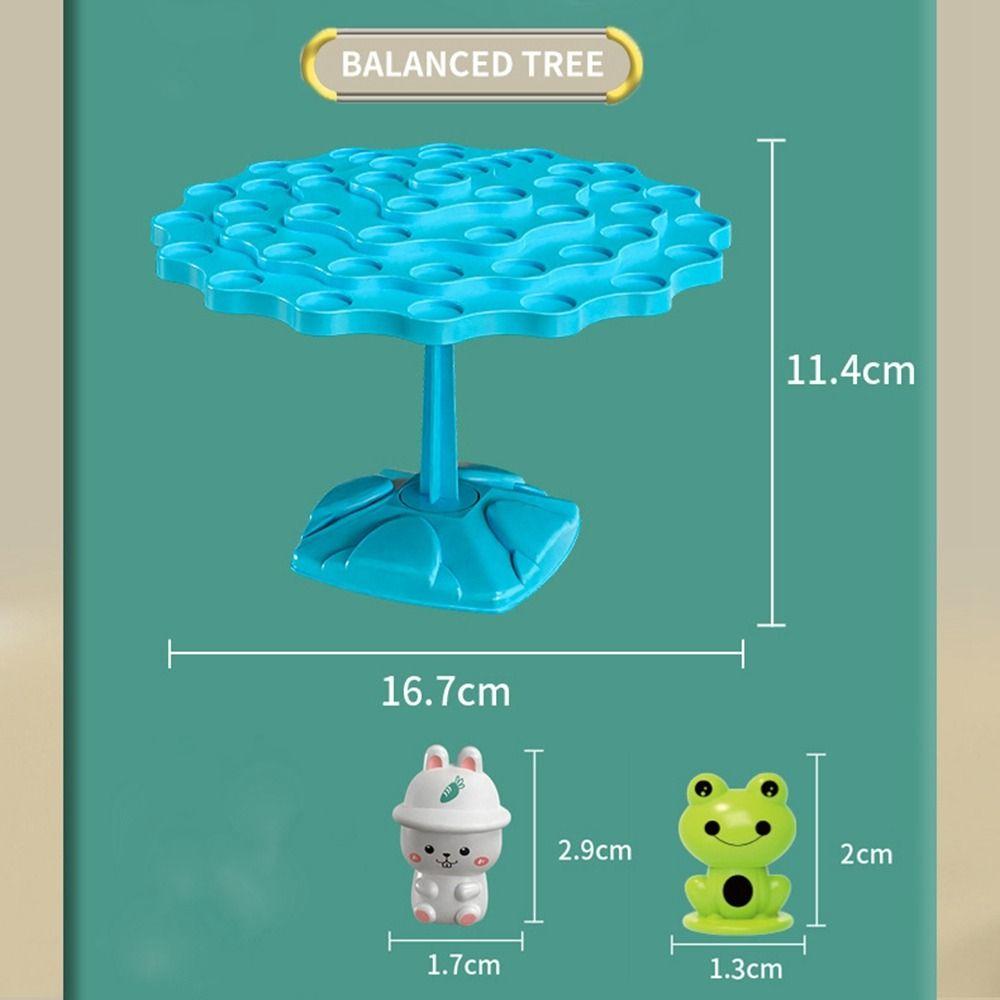 Parent-child Fun Frog Balance Tree Educational Balancing Board Puzzle  For Kids