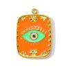 3pcs/Lot Stainless Steel Enamel Square Heart Diy Earring Charms Woman Evil Eye Necklace Pendants Poker Jewelry