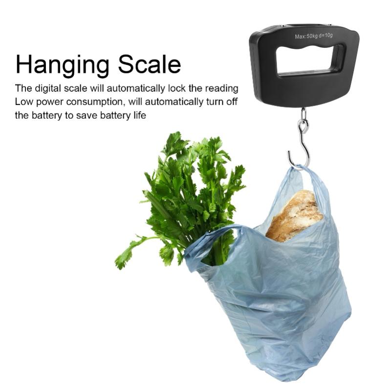 Hanging Scale Portable Electronic Weighing Convenient Suitcase Luggage Balance 50KG/10KG