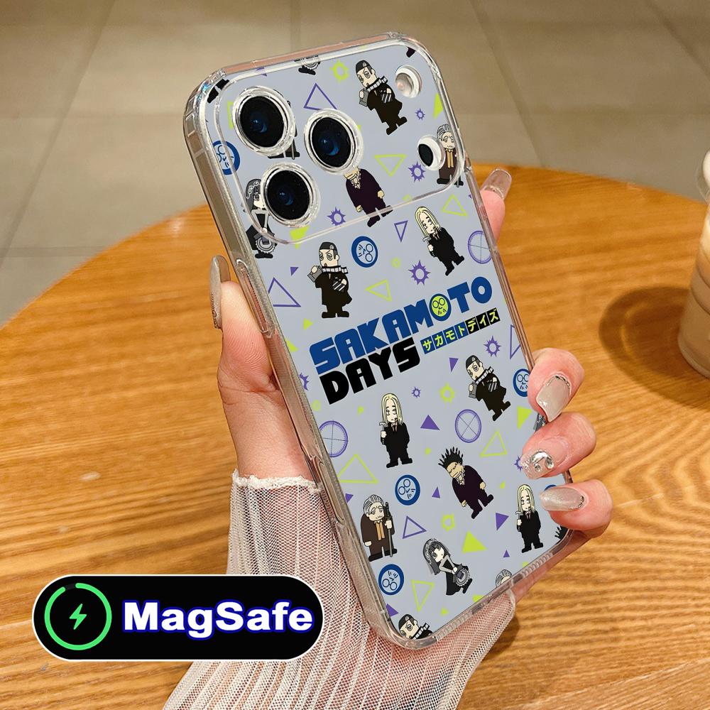Sakamoto Days Mobile Phone Case for iPhone 17 16 15 14 13 12 11 Air Pro Max Plus Mini Magsafe Clear Colorful Cover Cover Pretty