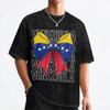 Venezuela Flag Venezuelan T Shirt Washed Cotton Oversize TShirt Vintage for Men Women Streetwear Graphic Printed Tops Tees