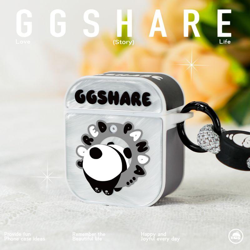 

Cover Suitable for Airpodspro Two Three Four Generation Headset Shell Shatter-resistant Bluetooth Earphone Sleeves Airpods4/3/2 Niche Advanced Cute Airpods Pro Panda Butt Earphone Case